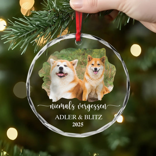 5460OGE2 fur immer geliebt personalisierte glas ornamente mit foto hund zur erinnerung 5460OKHCC_d4f871e4 3687 4f7c 8e5d 0481823aa921