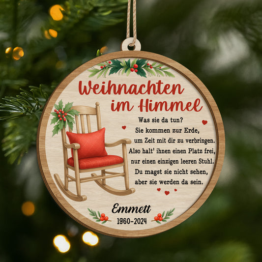 5469OGE1 weihnachten im himmel personalisierte 2 schicht holz ornamente weihnachten mit foto 5469OTHMA