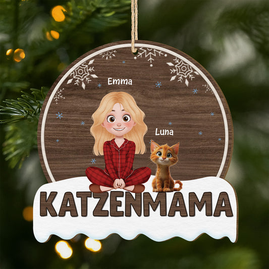 5483OGE1 katzenmama katzenpapa personalisierte 1 schicht holz ornamente weihnachten katzen 5483OKHAD
