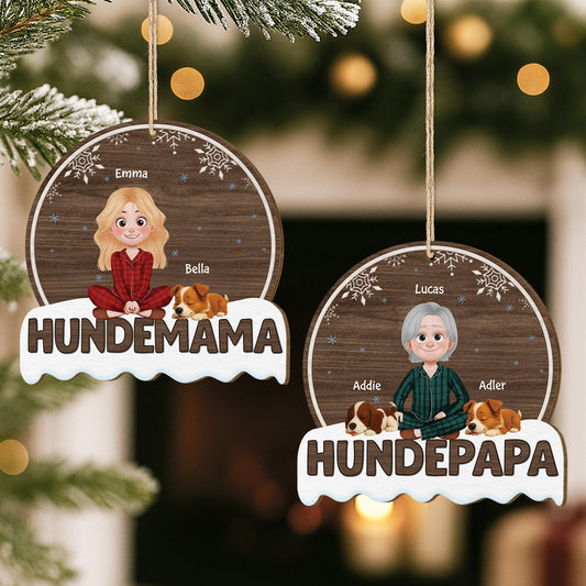 5483OGE2 hundemama hundepapa personalisierte 1 schicht holz ornamente weihnachten hunde 5483OKHAC