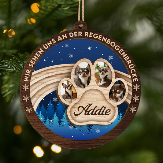 5491OGE1 wir sehen uns an der regenbogenbrucke personalisierte 2 schicht holz ornamente weihnachten haustier mit foto 5491O6HQC_jpg