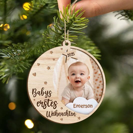 5493OGE2 babys erstes weihnachten personalisierte 2 schicht holz ornamente weihnachten baby mit foto 5493O6LQA_73378574 0bb8 4e91 8990 8ef0710050cc