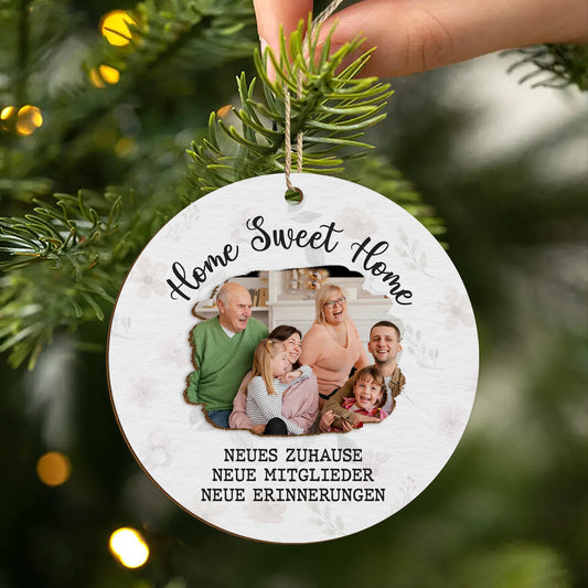 5499QGE2 neues zuhause neue mitglieder neue erinnerungen personalisierte 2 schicht holz ornamente familie 5499Q6TAI