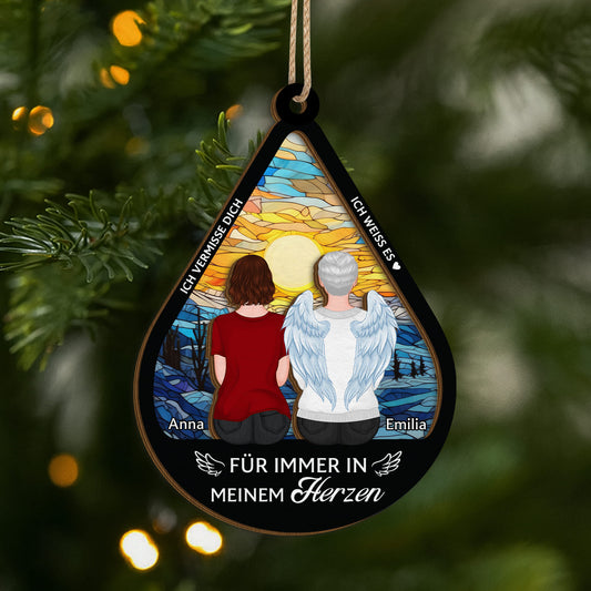 5508OGE1 ich bin immer bei dir personalisierte 2 schicht holz ornamente papa zur erinnerung 5508O8LCA