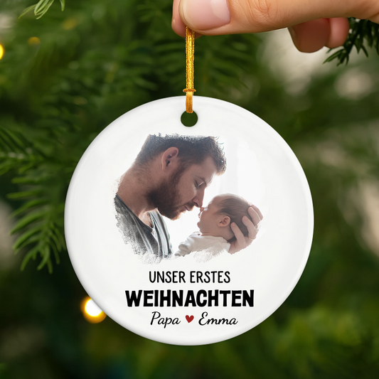 5519OGE2 unser erstes weihnachten personalisierter weihnachtsschmuck_ aus keramik mit foto 5519OKV5A_9e4477c5 72fb 414c be85 bc03485764b6
