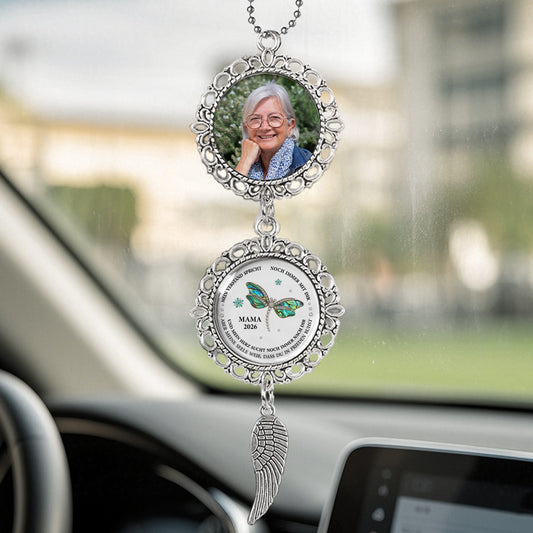5520OGE1 mein herz sucht dich doch meine seele weiss dass du frieden hast personalisiert_e trauergeschenke metall autospiegel anhanger foto papamama 5520o8qza