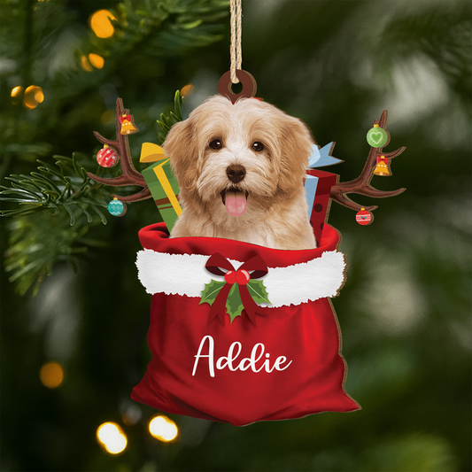 5522OGE1 hund mit foto_ nikolaussack personalisierte 1 schicht holz ornamente weihnachten 5522O8LAC_07a2af30 bc53 4ac0 b92b 23bdb77b1545