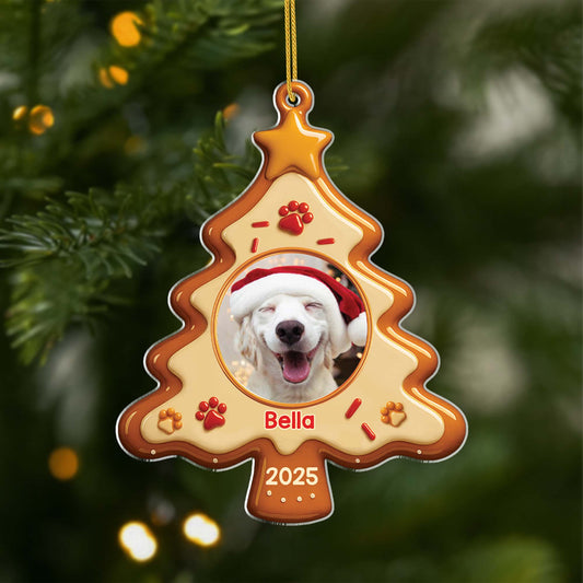 5531OGE1 hunde mit foto personalisierte acryl ornamente weihnachten 5531O3LAC