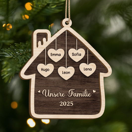 5543OGE1 meine familie personalisierte 2 schicht holz ornamente familie 5543O8LTI
