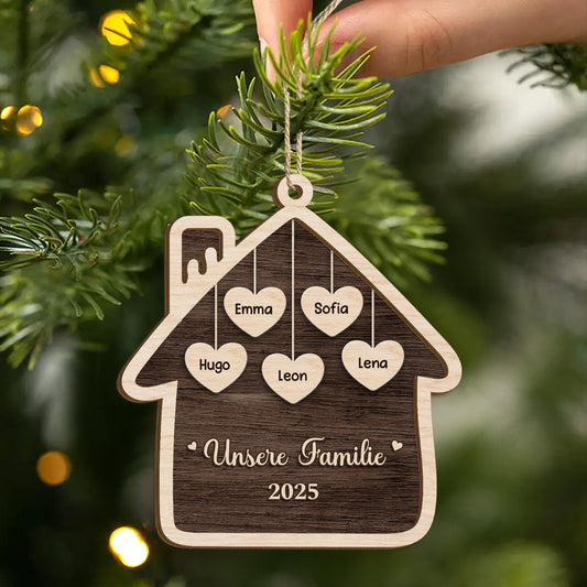 5543OGE2 meine familie personalisierte 2 schicht holz ornamente familie 5543O8LTI
