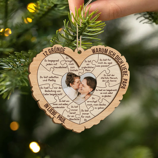 5548OGE2 12 grunde warum ich dich liebe personalisierte puzzle 2 schicht holz ornamente mama 5548O5ZMI