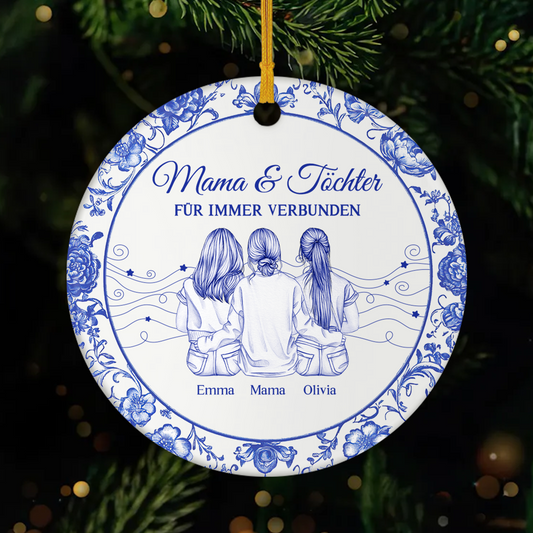 5551OGE1 mama und kinder fur immer verbunden toile de jouy personalisierte keramik ornamente mama 5551O5Z5A