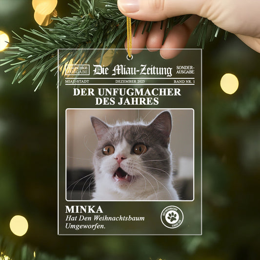 5560OGE2 die hunde zeitung personalisierte acryl ornamente hunde mit foto 5560OTTQC