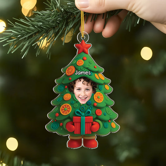5574OGE2 weihnachtsbaum kind mit gesicht personalisierter weihnachtsschmuck_ aus acryl 5574O6MMK