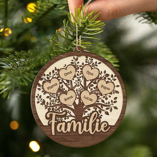 5597OGE2 stammbaum personalisierte 2 schicht holz ornamente familie 5597OKQZI