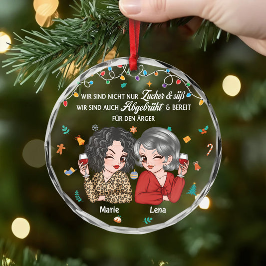 5600OGE2 beste freundinnen alkohol personalisierte glas ornamente beste freundin_ 5600OKKMF