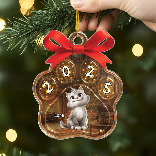 5613OGE2 geschenkverpackung personalisierte weihnachtsschmuck aus acryl katzen 5613O3LMD
