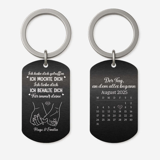 5616JGE1 der tag an dem alles begann aluminium schlusselanhanger personalisiert paar_ kalender 5616J8LCG