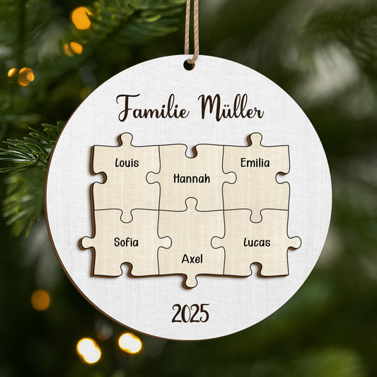 5618OGE1 familie puzzle personalisierte 2 schicht holz ornamente familie 5618O8MCI