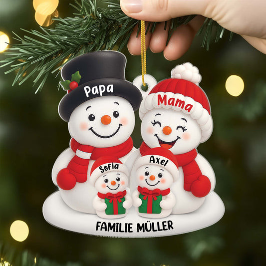 5621OGE2 3d druck effekt unser erstes weihnachten als eltern personalisierte weihnachtsschmuck aus acryl familie 5621OKVAI