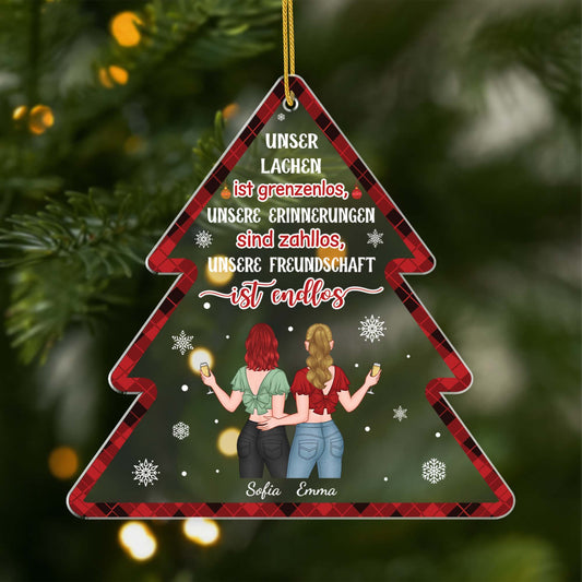 5624OGE1 spruche freundschaft kurz personalisierter weihnachtsschmuck aus acryl beste freundinnen 5624OKKTF