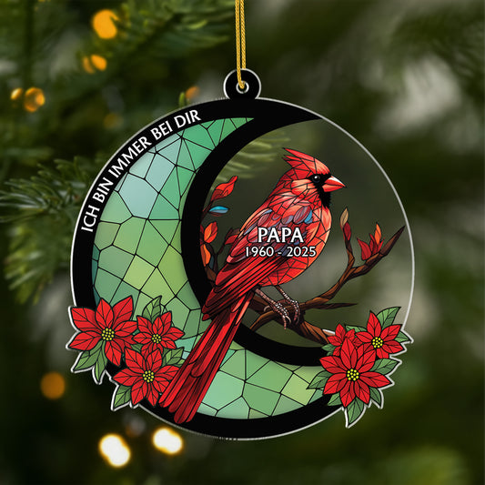 5630OGE1 vermisse papa im himmel spruche personalisierter weihnachtsschmuck_ acryl 5630O8QMB