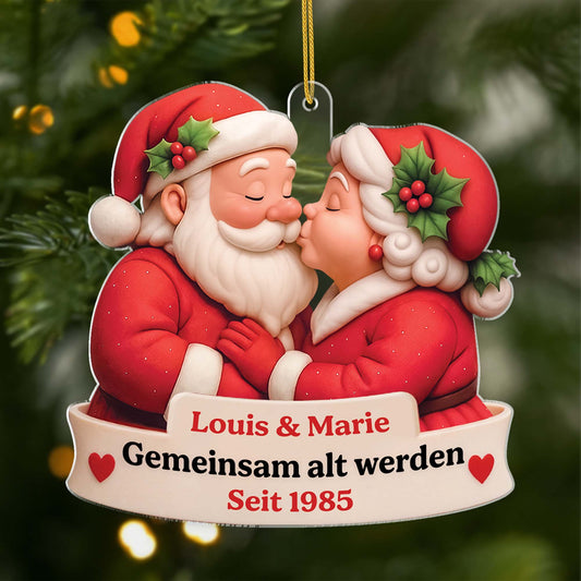 5636OGE1 3d druck effekt gemeinsam alt werden seit personalisierter weihnachtsschmuck acryl paar 5636OKTZG