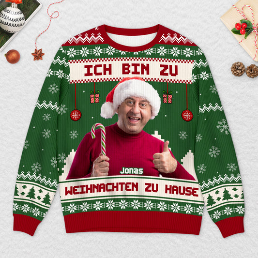 5637WGE2 ich bin zu weihnachten zu hause personalisierter weihnachtspullover_ mit foto 5637W8VTB