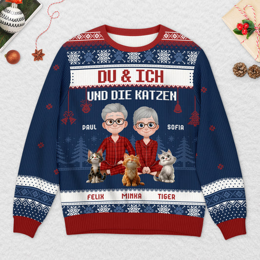 5658WGE2 du ich und die katzen personalisierter weihnachtspullover_ paar 5658W3QMD_90e064ef 85dc 4f3c aba9 479a2b33dbd1