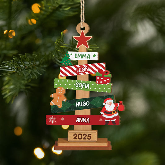 5676OGE1 weihnachtsbaum anhanger mit namen personalisierte 1 schicht holz ornamente familie 5676OTQTI