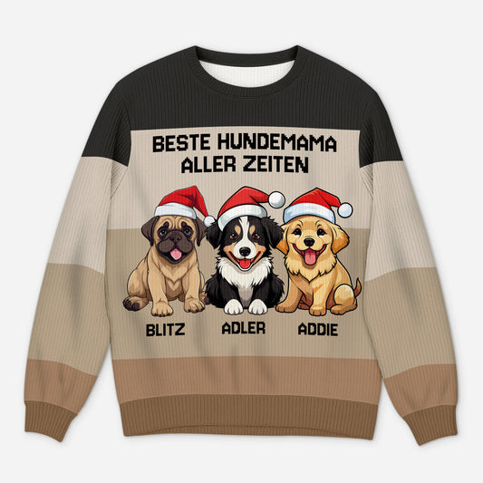 5711WGE1 beste hundemama bester hundepapa aller zeiten weihnachtspullover hund personalisiert_ 5711WTVCC