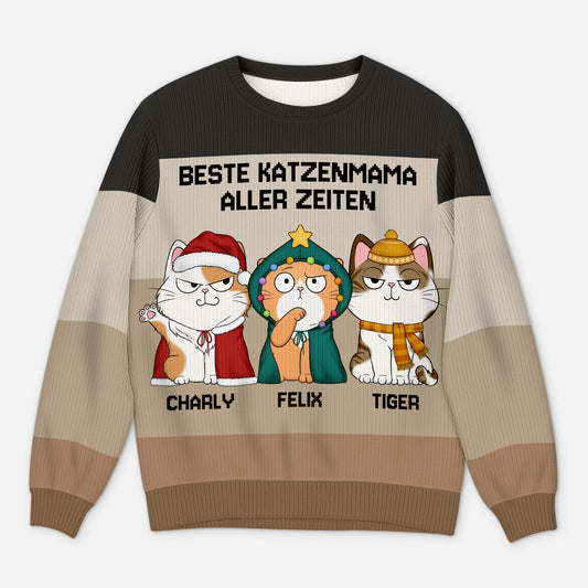 5711WGE1 beste katzenmama bester katzenpapa aller zeiten weihnachtspullover katze personalisiert_ 5711WTVCD