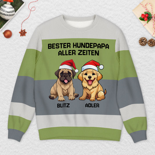 5711WGE2 beste hundemama bester hundepapa aller zeiten weihnachtspullover hund personalisiert_ 5711WTVCC