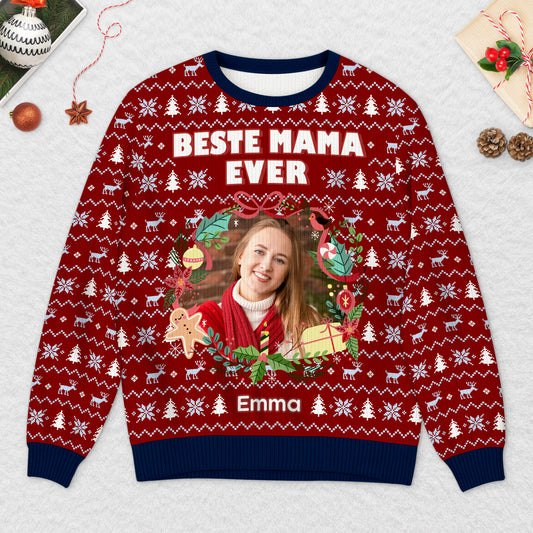 5713WGE2 bester papa beste mama ever personalisierter weihnachtspullover_ mit gesicht 5713W6ZTB