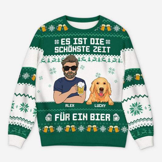5735WGE2 es ist die schonste zeit fur ein bier weihnachtspullover hund personalisiert damen_ 5735W3IZC_c2c51bee f49a 428c 9935 57aea8170582
