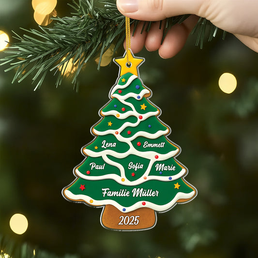 5741OGE2 weihnachtsbaum mit namen personalisierter weihnachtsschmuck_ acryl familie 5741OTTMI