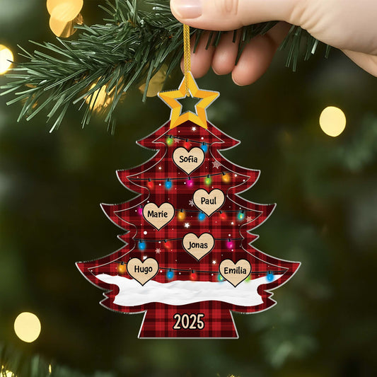 5745OGE2 tannenbaum mit namen personalisierter weihnachtsschmuck_ acryl familie 5745O6VMI