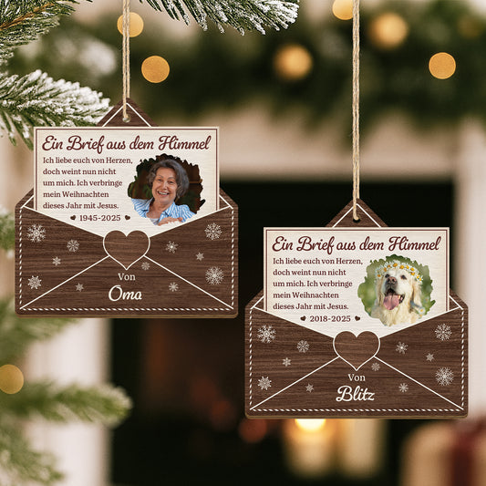 5747OGE2 ein brief aus dem himmel personalisierter 1 schicht holz ornamente zur erinnerung 5747O6VZA