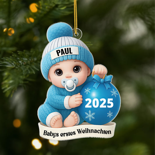 5752OGE1 3d druck effekt babys erstes weihnachten personalisierter weihnachtsschmuck acryl 5752OKVMK