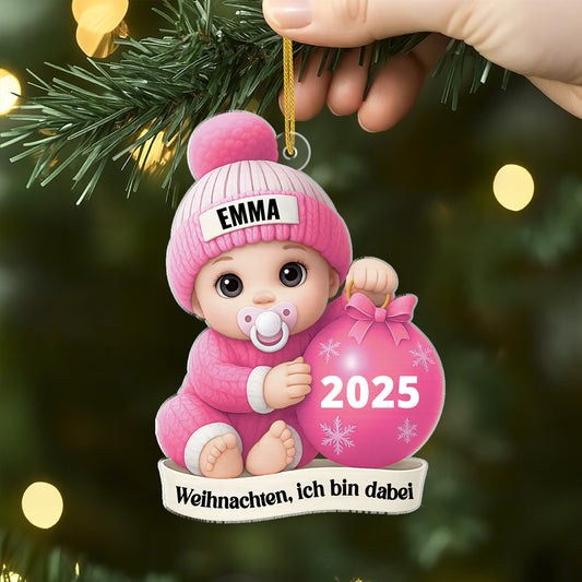 5752OGE2 3d druck effekt babys erstes weihnachten personalisierter weihnachtsschmuck acryl 5752OKVMK
