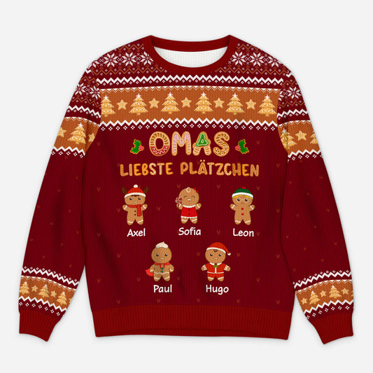 5764WGE1 opas omas perfekter keks clan personalisierter weihnachtspullover_ oma opa 5764WKZZA