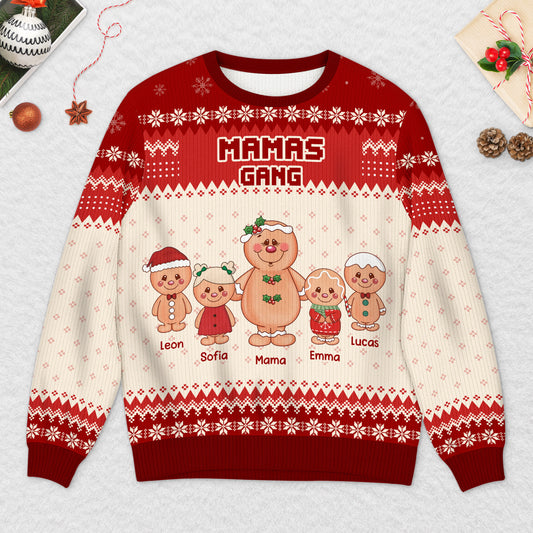 5775WGE2 papas gang lebkuchenmann personalisierter weihnachtspullover_ papa 5775WKQTB