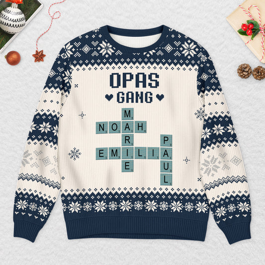 5794WGE2 omas opas gang personalisierte kreuzwortratsel weihnachtspullis_ oma opa 5794W