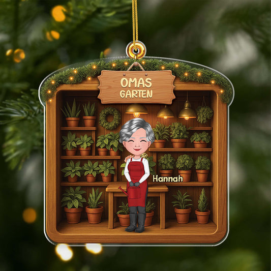 5805OGE1 3d druck effekt omas garten personalisierter weihnachtsschmuck acryl oma 5805OKQQH