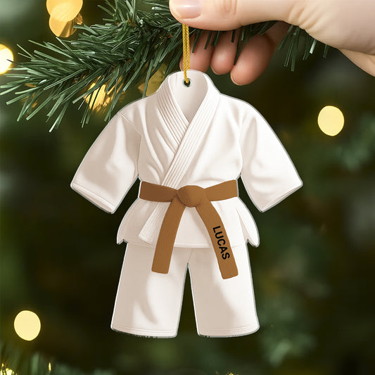5808OGE2 3d druck effekt karate personalisierter weihnachtsschmuck acryl 5808O8HCB