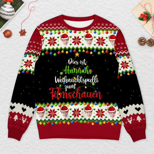 5831WGE2 weihnachtspulli zum filmschauen personalisierter weihnachtspullover damen und herren 5831W6VQA