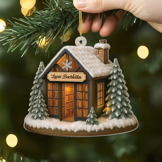 5833OGE2 3d druck effekt buchladen personalisierte acryl ornamente leseratten frauen manner 5833okvqa