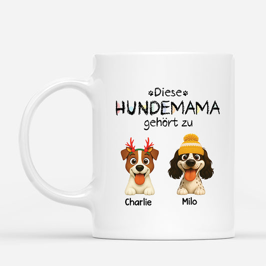 5882MGE1 diese hundemama gehort zu weihnachtstasse personalisiert_ hund bunstifte 5882MKV0C