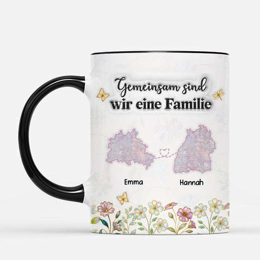 5886MGE2 familienliebe kennt keine distanz personalisierte tasse familie blumen landkarte 5886M6LAI