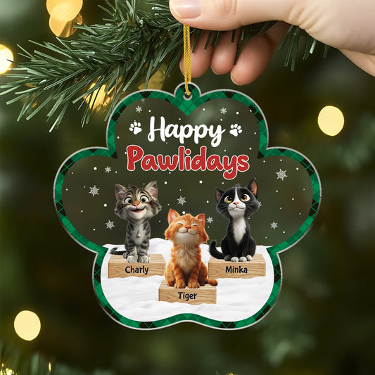 5897OGE2 meowy catmas weihnachtsschmuck personalisiert acryl_ katzen 5897OKZZD